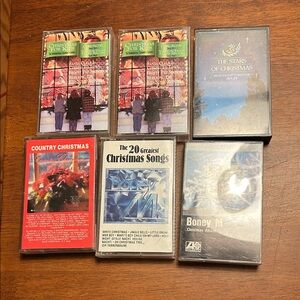 Christmas Music Cassette Tape Collection